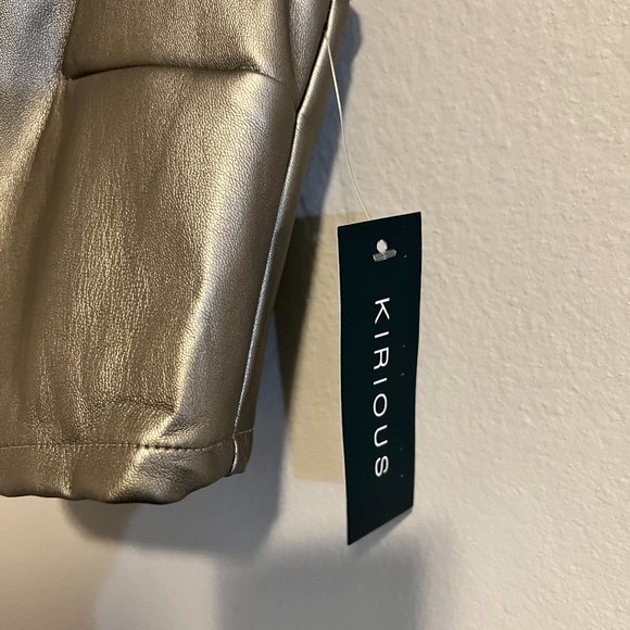 Kirious Faux Leather Crop Top - Sz XL (NWT) - Picture 4 of 6